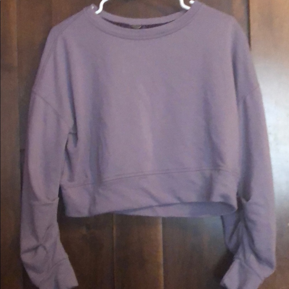 Purple cropped top